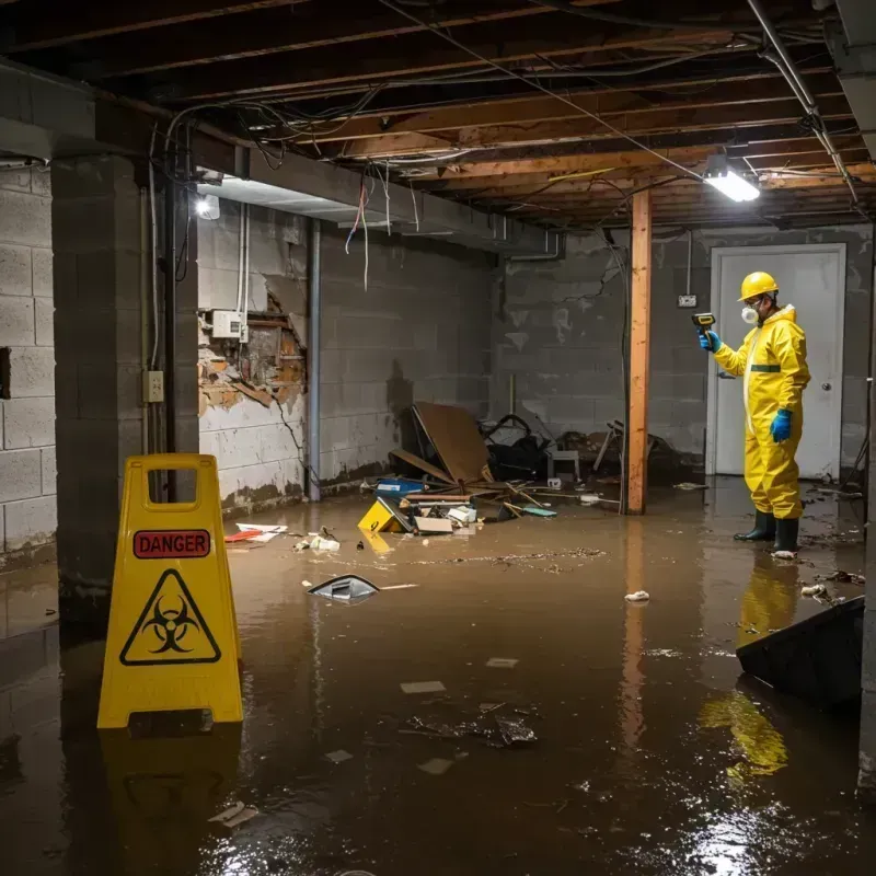 Flooded Basement Electrical Hazard in Little Valley, NY Property